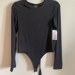 Black High-Neck Bodysuit